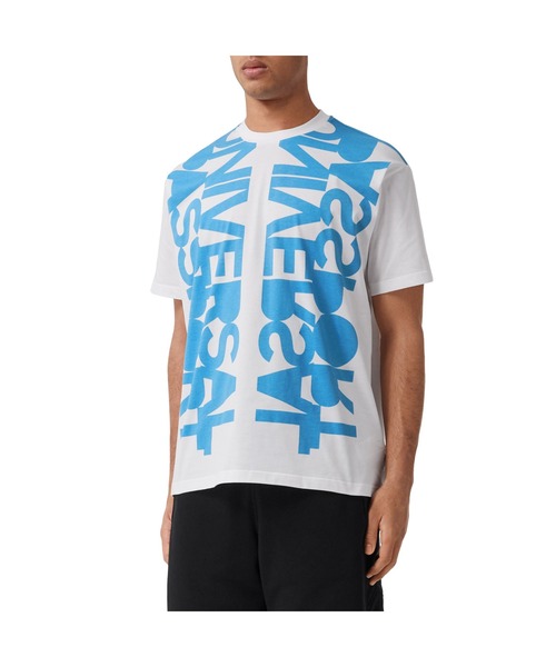 バーバリー★スローガンプリントコットンオーバーサイズ Tシャツ BURBERRY（バーバリー）の「スローガンプリント コットン