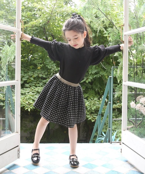 Rora（ローラ）の「ゆめふわ カットソー（Tシャツ/カットソー・キッズ・ベージュ/ブラック・140/150/120/130/110/100cm）」の15枚目の写真