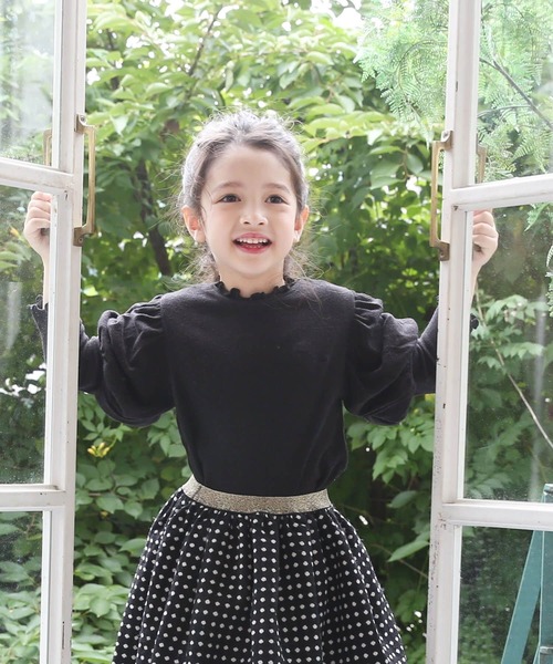 Rora（ローラ）の「ゆめふわ カットソー（Tシャツ/カットソー・キッズ・ベージュ/ブラック・140/150/120/130/110/100cm）」の16枚目の写真