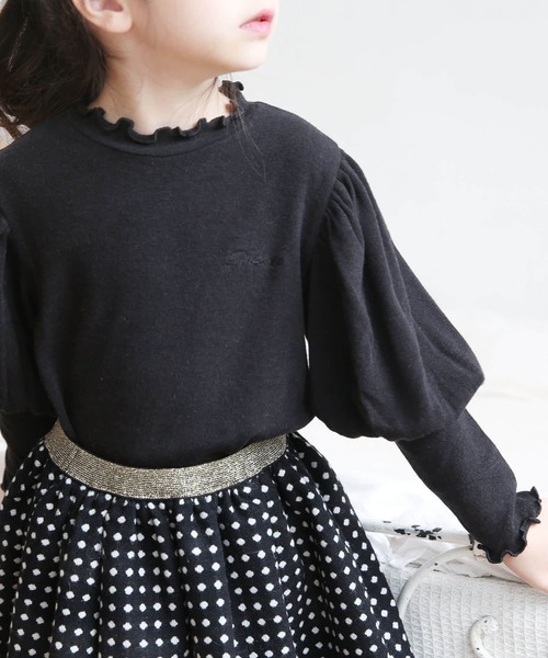 Rora（ローラ）の「ゆめふわ カットソー（Tシャツ/カットソー・キッズ・ベージュ/ブラック・140/150/120/130/110/100cm）」の20枚目の写真