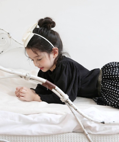 Rora（ローラ）の「ゆめふわ カットソー（Tシャツ/カットソー・キッズ・ベージュ/ブラック・140/150/120/130/110/100cm）」の13枚目の写真