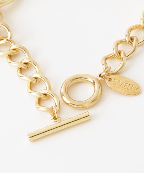 SMELLY（スメリー）の「ツイストメタルチェーンコンビブレスレット（ブレスレット・レディース・ゴールド・-）」の6枚目の写真