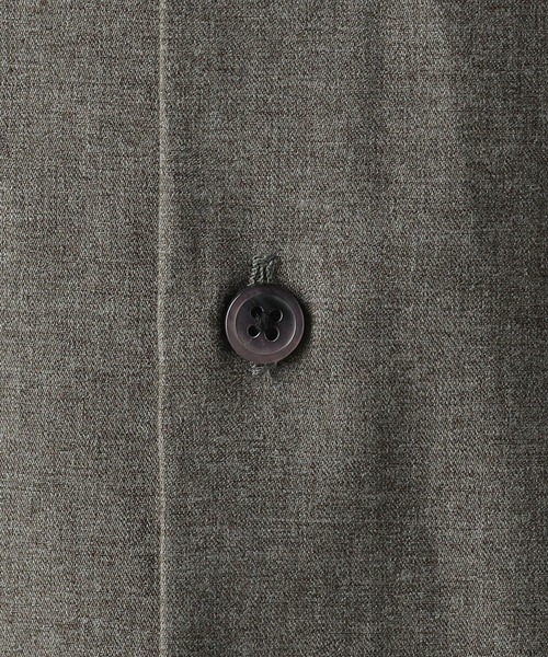 Grand PARK（グランドパーク）の「ウールライクバンドカラーシャツ（シャツ/ブラウス・メンズ・グレー/カーキ/チャコールグレー・MEDIUM/LARGE）」の13枚目の写真