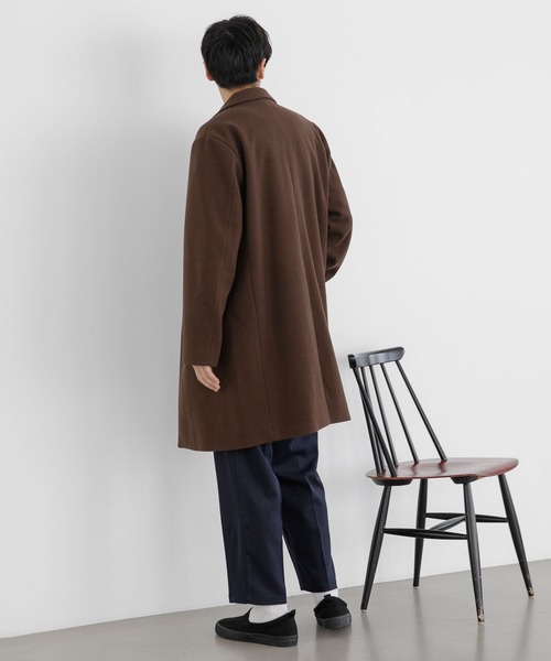 LAKOLE(ラコレ)の「ウーリーテックチェスターコート / 281609(チェスターコート・メンズ・ブラック/ネイビー/ブラウン/グレー/キャメル・SMALL/MEDIUM/LARGE/X-LARGE)」の19枚目の写真