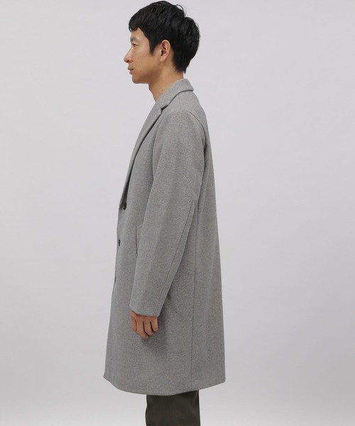 LAKOLE(ラコレ)の「ウーリーテックチェスターコート / 281609(チェスターコート・メンズ・ブラック/ネイビー/ブラウン/グレー/キャメル・SMALL/MEDIUM/LARGE/X-LARGE)」の21枚目の写真