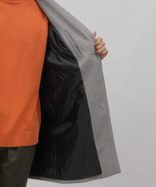 LAKOLE(ラコレ)の「ウーリーテックチェスターコート / 281609(チェスターコート・メンズ・ブラック/ネイビー/ブラウン/グレー/キャメル・SMALL/MEDIUM/LARGE/X-LARGE)」の16枚目の写真