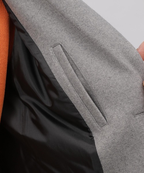 LAKOLE(ラコレ)の「ウーリーテックチェスターコート / 281609(チェスターコート・メンズ・ブラック/ネイビー/ブラウン/グレー/キャメル・SMALL/MEDIUM/LARGE/X-LARGE)」の22枚目の写真