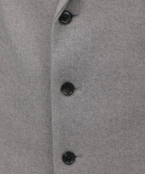 LAKOLE(ラコレ)の「ウーリーテックチェスターコート / 281609(チェスターコート・メンズ・ブラック/ネイビー/ブラウン/グレー/キャメル・SMALL/MEDIUM/LARGE/X-LARGE)」の11枚目の写真