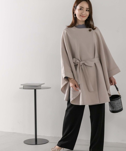 Edit Sheen（エディットシーン）の「ケープコート（その他アウター・レディース・アイボリー/ブラック・M）」の15枚目の写真