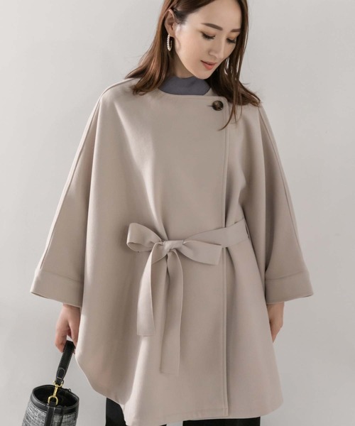 Edit Sheen（エディットシーン）の「ケープコート（その他アウター・レディース・アイボリー/ブラック・M）」の11枚目の写真