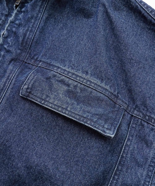 X-girl（エックスガール）の「DENIM OVERSIZED JACKET（デニムジャケット・レディース・インディゴブルー・M/S）」の12枚目の写真