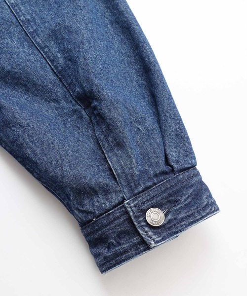 X-girl（エックスガール）の「DENIM OVERSIZED JACKET（デニムジャケット・レディース・インディゴブルー・M/S）」の16枚目の写真