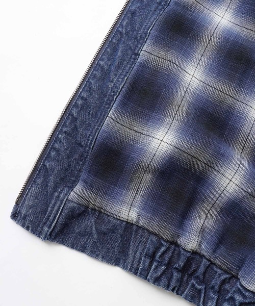 X-girl（エックスガール）の「DENIM OVERSIZED JACKET（デニムジャケット・レディース・インディゴブルー・M/S）」の19枚目の写真