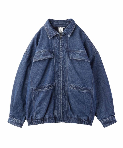 X-girl（エックスガール）の「DENIM OVERSIZED JACKET（デニムジャケット・レディース・インディゴブルー・M/S）」の21枚目の写真