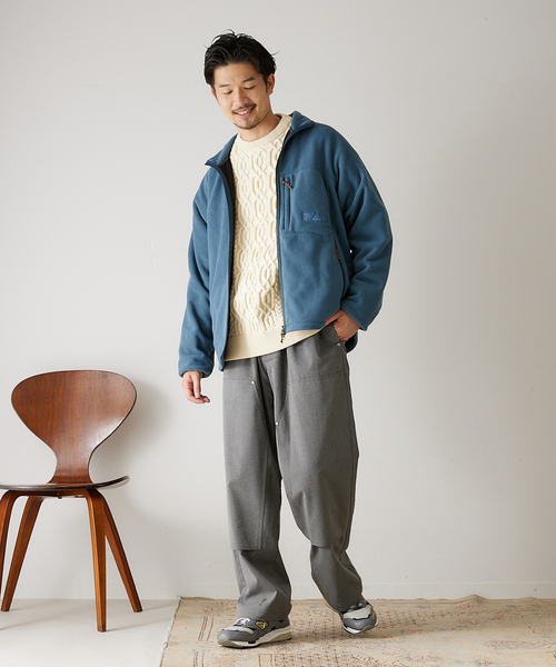 417 EDIFICE（フォーワンセブンエディフィス）の「リラックス ケーブルニット（ニット/セーター・メンズ・ホワイト/チャコールグレー/ブラック/ベージュ/レッド/イエロー/グリーン系その他・SMALL/MEDIUM/LARGE）」の16枚目の写真