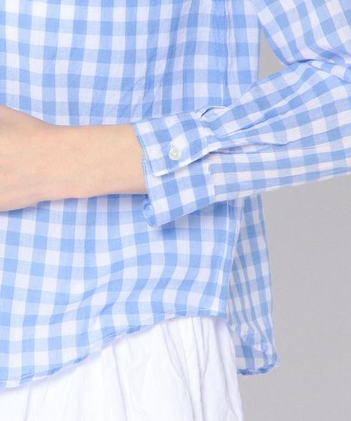 Another Edition(アナザーエディション)の「ギンガムチェックシャツ/AEBC GGM CHK SHT(シャツ/ブラウス・レディース・ブラック/ライトグレー/ライトブルー・フリー)」の19枚目の写真