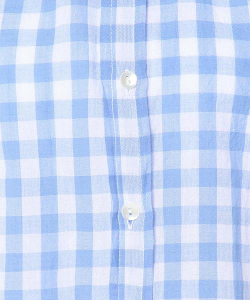 Another Edition(アナザーエディション)の「ギンガムチェックシャツ/AEBC GGM CHK SHT(シャツ/ブラウス・レディース・ブラック/ライトグレー/ライトブルー・フリー)」の9枚目の写真