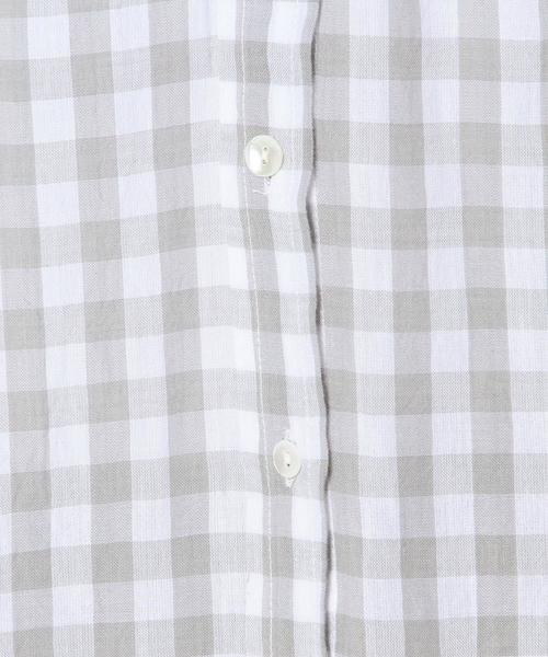 Another Edition(アナザーエディション)の「ギンガムチェックシャツ/AEBC GGM CHK SHT(シャツ/ブラウス・レディース・ブラック/ライトグレー/ライトブルー・フリー)」の14枚目の写真