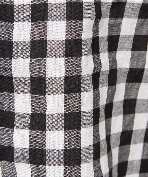 Another Edition(アナザーエディション)の「ギンガムチェックシャツ/AEBC GGM CHK SHT(シャツ/ブラウス・レディース・ブラック/ライトグレー/ライトブルー・フリー)」の11枚目の写真