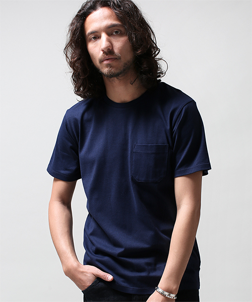 NANO universe(ナノユニバース)の「AntiSoaked(R) C/R Crew T(Tシャツ/カットソー・メンズ・ホワイト/ブラック/ブルー/ネイビー・SMALL/LARGE/X-LARGE/MEDIUM)」の4枚目の写真