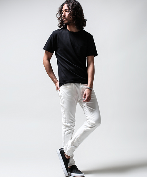 NANO universe(ナノユニバース)の「AntiSoaked(R) C/R Crew T(Tシャツ/カットソー・メンズ・ホワイト/ブラック/ブルー/ネイビー・SMALL/LARGE/X-LARGE/MEDIUM)」の14枚目の写真