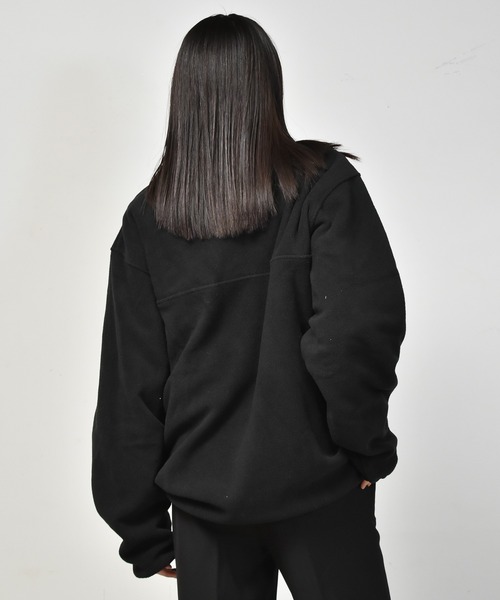 Starting Over（スターティングオーバー）の「マイクロフリーススナッププルオーバー（スウェット・メンズ・ブラック/グリーン/モカ/オートミール・M/L/XL）」の14枚目の写真