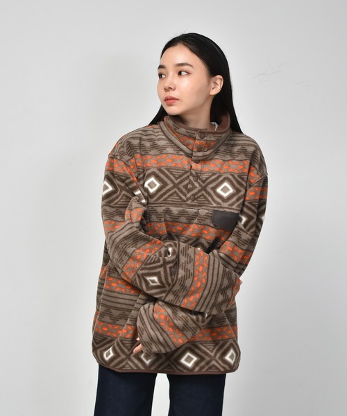 Starting Over（スターティングオーバー）の「マイクロフリーススナッププルオーバー（スウェット・メンズ・ブラック/グリーン/モカ/オートミール・M/L/XL）」の22枚目の写真