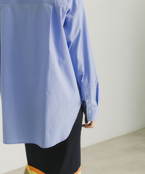 URBAN RESEARCH（アーバンリサーチ）の「コットンレギュラーシャツ（シャツ/ブラウス・レディース・ブルー系その他/オフホワイト/ストライプ・FREE）」の4枚目の写真