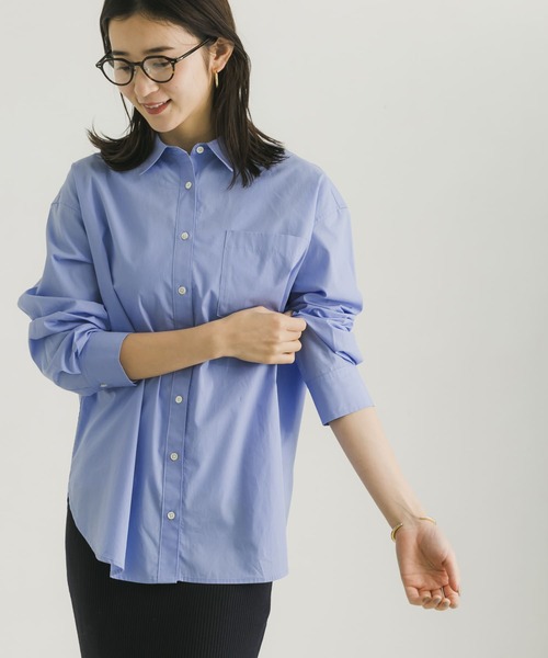 URBAN RESEARCH（アーバンリサーチ）の「コットンレギュラーシャツ（シャツ/ブラウス・レディース・ブルー系その他/オフホワイト/ストライプ・FREE）」の5枚目の写真