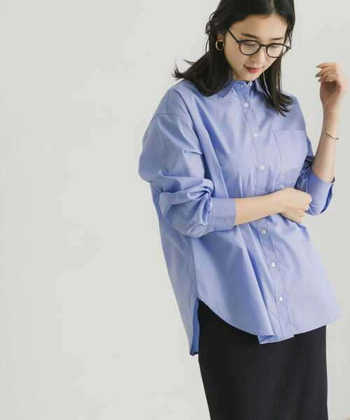 URBAN RESEARCH（アーバンリサーチ）の「コットンレギュラーシャツ（シャツ/ブラウス・レディース・ブルー系その他/オフホワイト/ストライプ・FREE）」の6枚目の写真