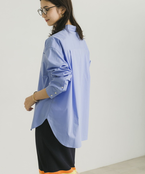 URBAN RESEARCH（アーバンリサーチ）の「コットンレギュラーシャツ（シャツ/ブラウス・レディース・ブルー系その他/オフホワイト/ストライプ・FREE）」の8枚目の写真