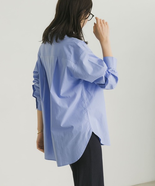 URBAN RESEARCH（アーバンリサーチ）の「コットンレギュラーシャツ（シャツ/ブラウス・レディース・ブルー系その他/オフホワイト/ストライプ・FREE）」の9枚目の写真