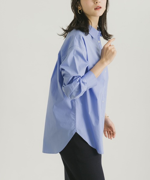 URBAN RESEARCH（アーバンリサーチ）の「コットンレギュラーシャツ（シャツ/ブラウス・レディース・ブルー系その他/オフホワイト/ストライプ・FREE）」の10枚目の写真