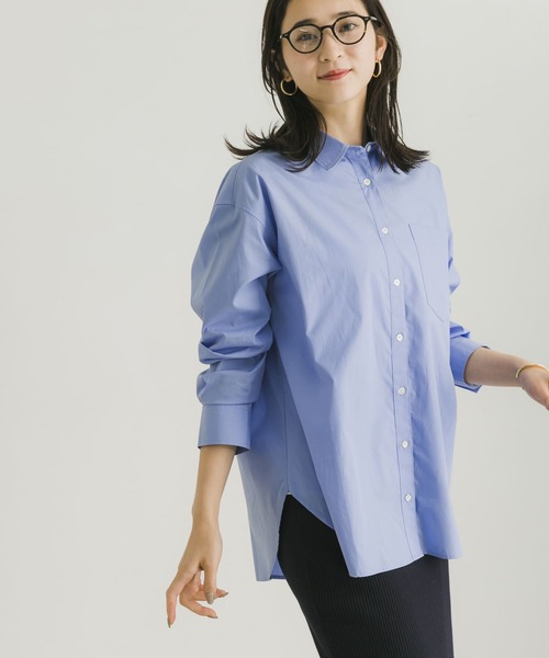 URBAN RESEARCH（アーバンリサーチ）の「コットンレギュラーシャツ（シャツ/ブラウス・レディース・ブルー系その他/オフホワイト/ストライプ・FREE）」の11枚目の写真