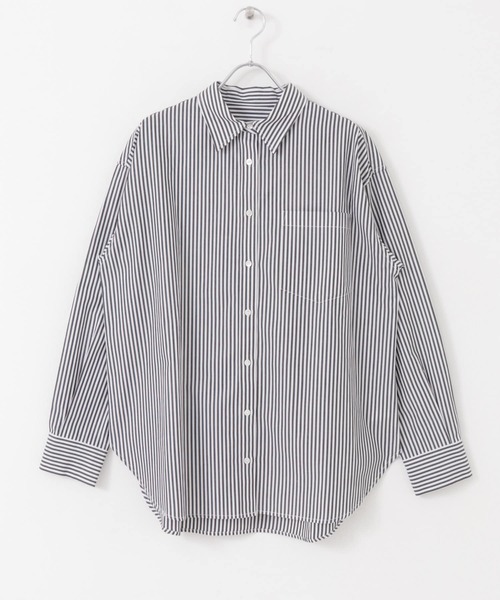 URBAN RESEARCH（アーバンリサーチ）の「コットンレギュラーシャツ（シャツ/ブラウス・レディース・ブルー系その他/オフホワイト/ストライプ・FREE）」の18枚目の写真