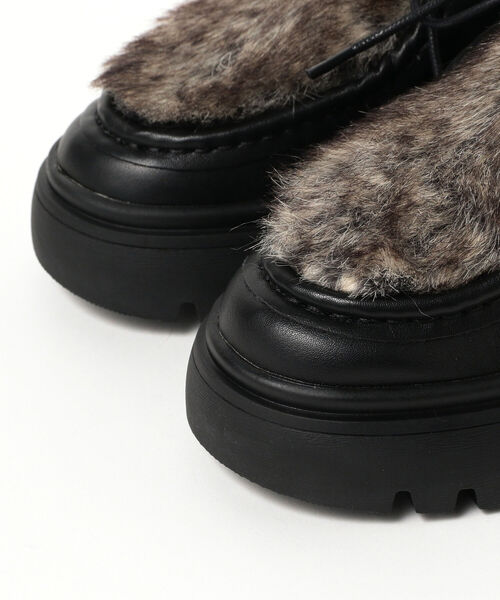 B:MING by BEAMS(ビーミングバイビームス)の「B:MING by BEAMS / フェイクファー プラットフォーム ブーツ(ブーツ・レディース・ホワイト系その他7/ブラック/ブラウン系その他3・22.5/23.5/24.5)」の13枚目の写真