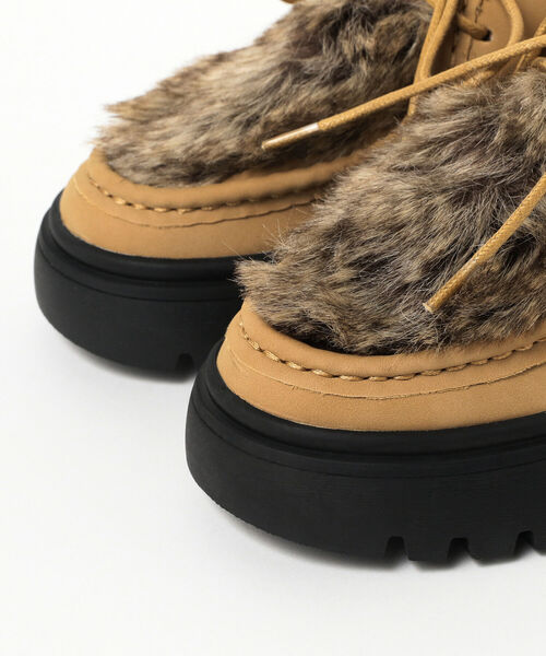 B:MING by BEAMS(ビーミングバイビームス)の「B:MING by BEAMS / フェイクファー プラットフォーム ブーツ(ブーツ・レディース・ホワイト系その他7/ブラック/ブラウン系その他3・22.5/23.5/24.5)」の9枚目の写真