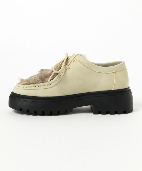 B:MING by BEAMS(ビーミングバイビームス)の「B:MING by BEAMS / フェイクファー プラットフォーム ブーツ(ブーツ・レディース・ホワイト系その他7/ブラック/ブラウン系その他3・22.5/23.5/24.5)」の15枚目の写真