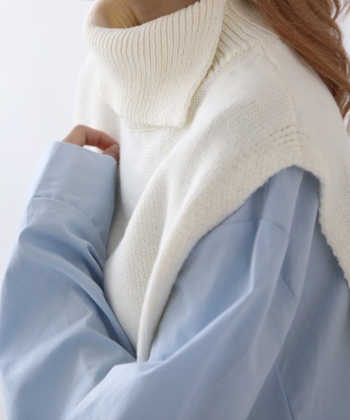 UNE MANSION（ユヌマンション）の「タートルネックニットベスト