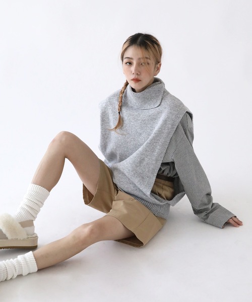 UNE MANSION（ユヌマンション）の「タートルネックニットベスト