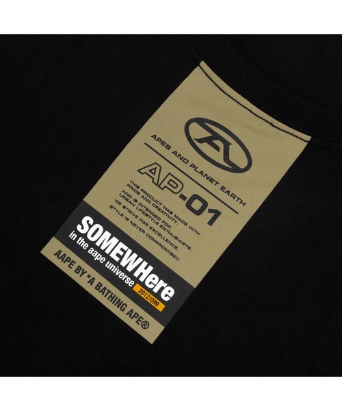 AAPE BY A BATHING APE（エーエイプバイアベイシングエイプ）の「AAPE LONG SLEEVE TEE（Tシャツ/カットソー・メンズ・ダークカーキ/ベージュ系その他/ブラック・MEDIUM/LARGE/XX-LARGE/X-LARGE/SMALL）」の13枚目の写真