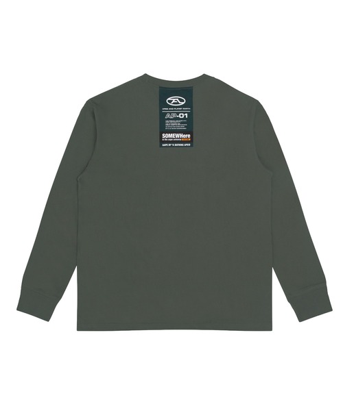 AAPE BY A BATHING APE（エーエイプバイアベイシングエイプ）の「AAPE LONG SLEEVE TEE（Tシャツ/カットソー・メンズ・ダークカーキ/ベージュ系その他/ブラック・MEDIUM/LARGE/XX-LARGE/X-LARGE/SMALL）」の9枚目の写真