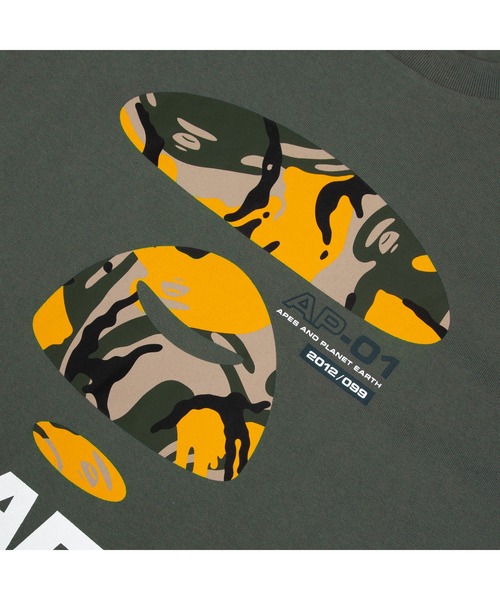 AAPE BY A BATHING APE（エーエイプバイアベイシングエイプ）の「AAPE LONG SLEEVE TEE（Tシャツ/カットソー・メンズ・ダークカーキ/ベージュ系その他/ブラック・MEDIUM/LARGE/XX-LARGE/X-LARGE/SMALL）」の17枚目の写真