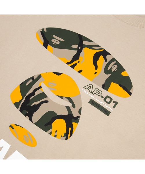AAPE BY A BATHING APE（エーエイプバイアベイシングエイプ）の「AAPE LONG SLEEVE TEE（Tシャツ/カットソー・メンズ・ダークカーキ/ベージュ系その他/ブラック・MEDIUM/LARGE/XX-LARGE/X-LARGE/SMALL）」の12枚目の写真