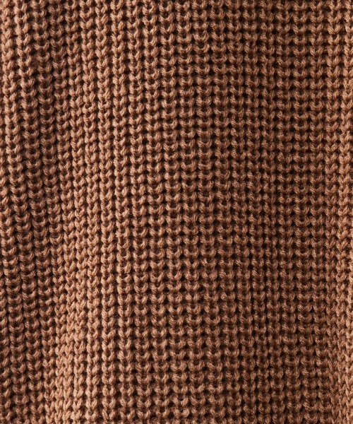 CHIC STYLE(シックスタイル)の「<大きいサイズ>配色ラインロングカーディガン シックスタイル(カーディガン/ボレロ・レディース・グレー/モカ・5L/8L/6L/4L/3L/LL/L)」の3枚目の写真