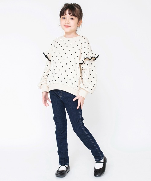 BRANSHES（ブランシェス）の「【ユニ/プレミアムストレッチ】裏起毛デニムロングパンツ（デニムパンツ・キッズ・ブラック/サックスブルー/ネイビー/ブルー・140/110/130/150/100/120/90）」の11枚目の写真