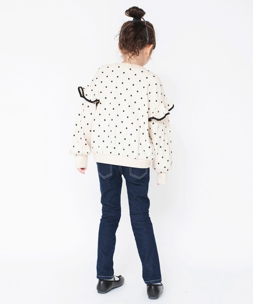 BRANSHES（ブランシェス）の「【ユニ/プレミアムストレッチ】裏起毛デニムロングパンツ（デニムパンツ・キッズ・ブラック/サックスブルー/ネイビー/ブルー・140/110/130/150/100/120/90）」の12枚目の写真