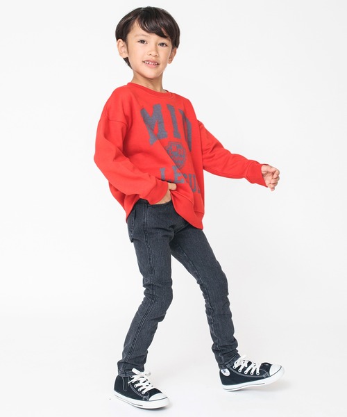 BRANSHES（ブランシェス）の「【ユニ/プレミアムストレッチ】裏起毛デニムロングパンツ（デニムパンツ・キッズ・ブラック/サックスブルー/ネイビー/ブルー・140/110/130/150/100/120/90）」の7枚目の写真