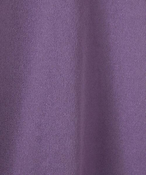 CITEN（シテン）の「＜CITEN＞シアー シンプル ニット（ニット/セーター・レディース・ライラック/ブラック・FREE）」の20枚目の写真