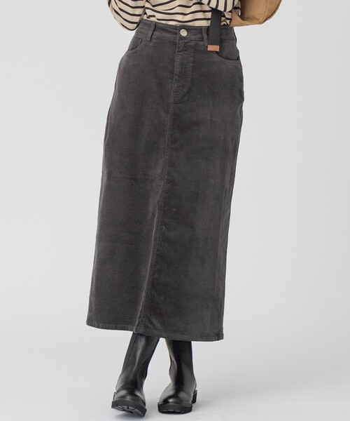 23区【洗える】23区DENIM ベルベットストレッチ Aライン スカート 洗える】23区DENIM ベルベットストレッチ Aライン スカート / 23